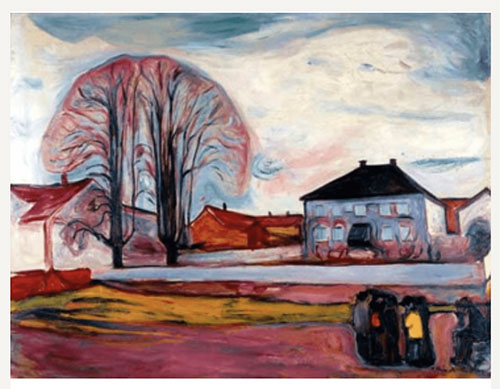 HOUSE IN AASGAARDSTRAND BY EDVARD MUNCH, 1905